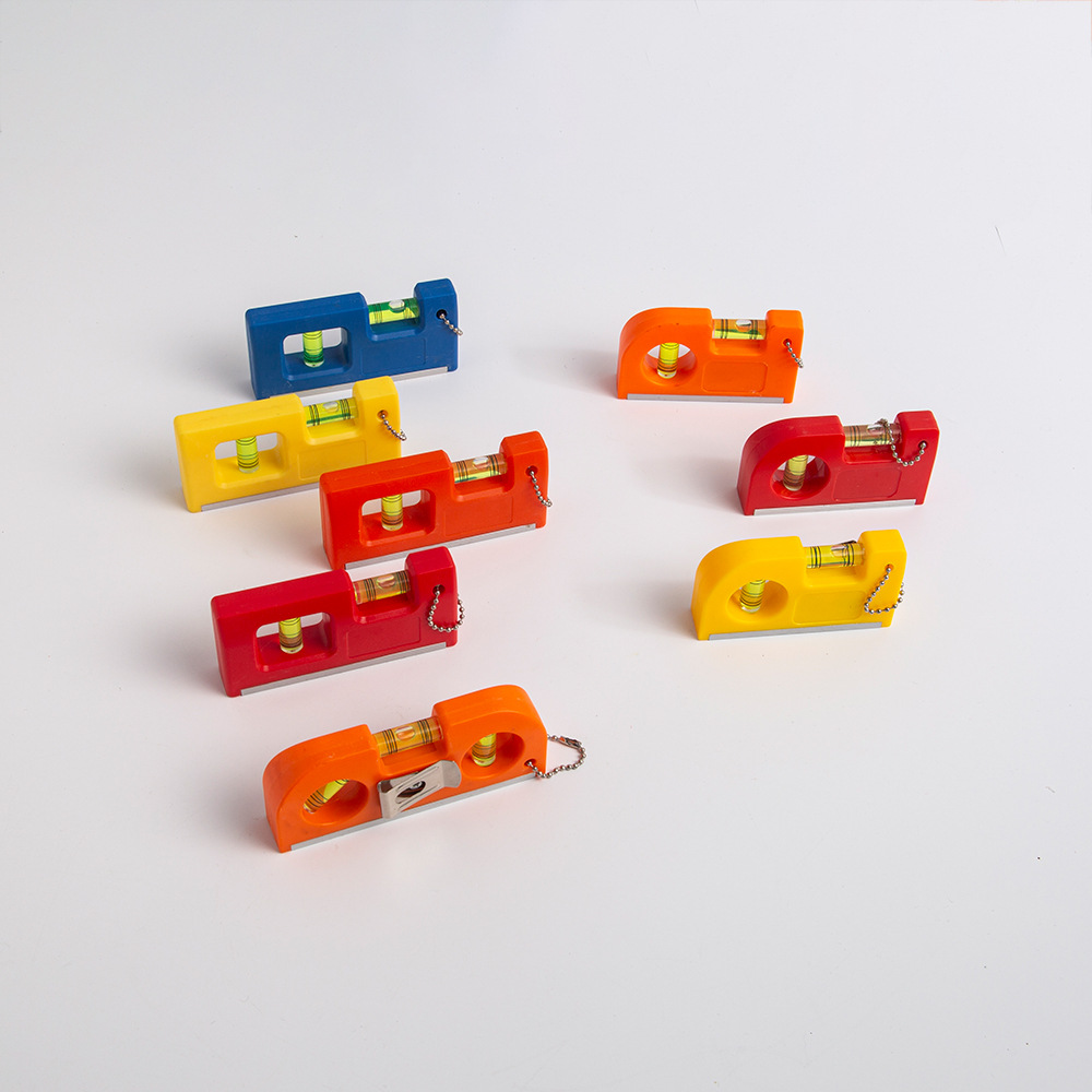 迷你便携式带强磁平衡测量仪 3/4寸背夹水平尺装修瓷砖铺贴用工具