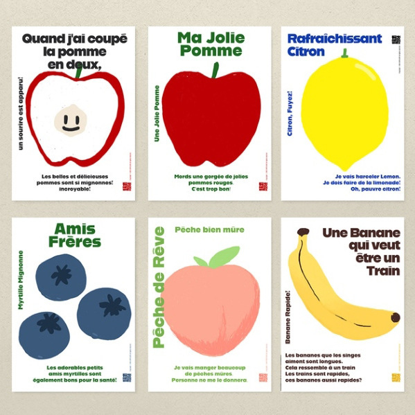 Cute Illustration Fruit Photo Frame Children's Room Interior Illustration Poster Core Decoration