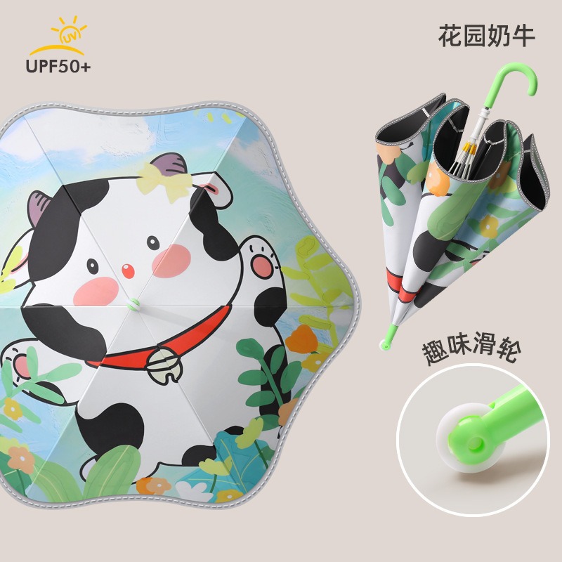 Paraguas Infantil con Recubrimiento Negro Vinilo, Acero y Plástico Impermeable, Protección UV para Escuela e Infantiles image 51