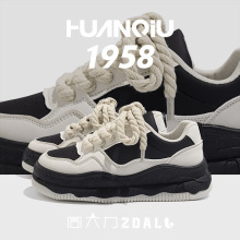 环球ZHQ5231百搭板鞋女春季新款ins潮原创休闲款鞋子女厚底小白鞋