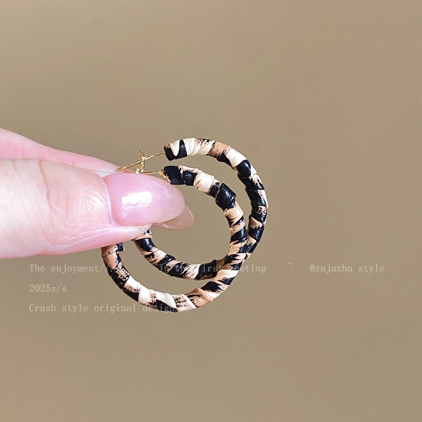 A2752 light leopard print 3cm