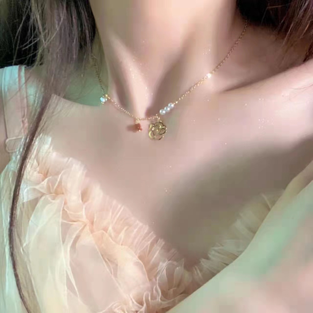 Brand retro elegant sophisticated necklace pearl