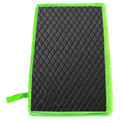 Car cleaning tools Mud, Car Decontamination, Car Beauty, Car - vertical-diamond-mud-gloves-green
