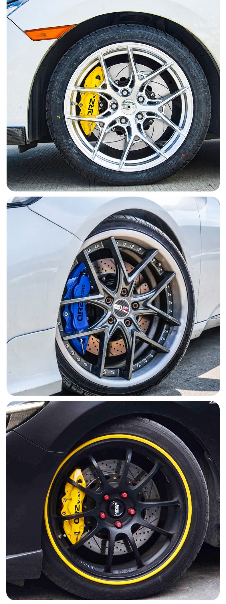 Bmw Brake Caliper Cover Set Ix3X4X5X6X1Z4Gt3 Series 5 Series 2 Series 4 Series 7 Series Aluminum Alloy Modification and Color Change