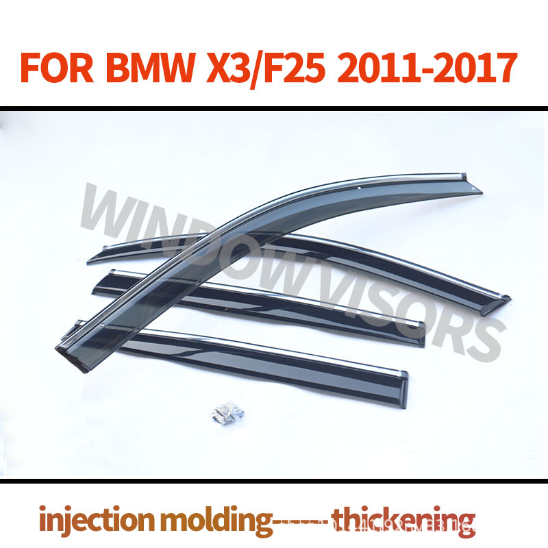 Suitable for Bmw X3 Rain Shield, Rain Visor, Bmw X3 F25 2011-2017 Window Visor