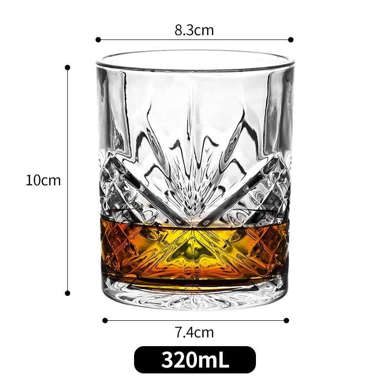 Vaso de whisky de cristal de copa de vino de estilo europeo copa de vidrio de copa de vino vino de copa de vino de bar fábrica