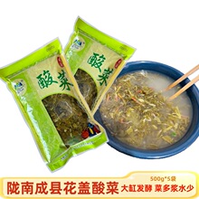 酸菜浆水花盖酸菜甘肃成县天水陇南浆水酸菜引子盖菜圆根酸菜解暑