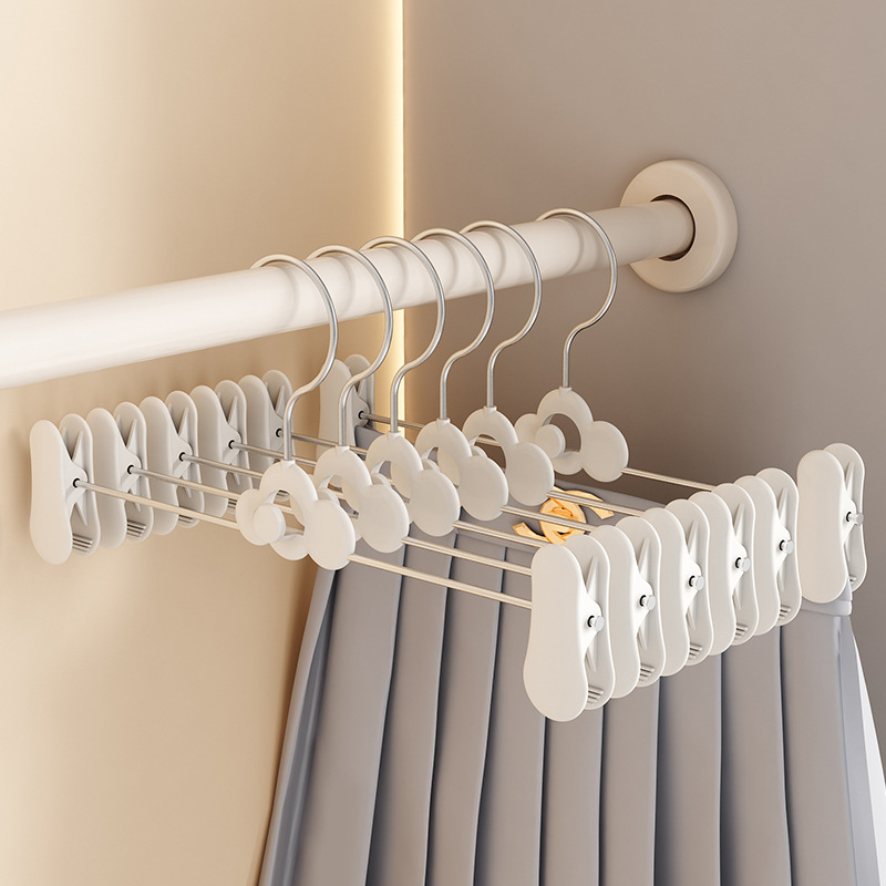Nuevo de acero inoxidable adultos niños pantalones retráctiles percha de ropa nubes para bebés antideslizante para bebés soporte percha de ropa doméstica