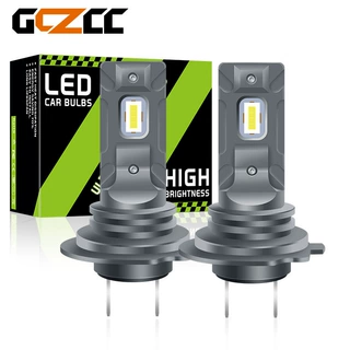 跨境专供汽车led大灯H7直插车灯泡1比1高亮白光6000K汽车前照灯