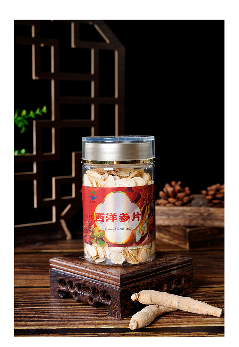 Changbai Mountain American Ginseng Slices 100g Dried Root for Tea Soup and Tincture specifications