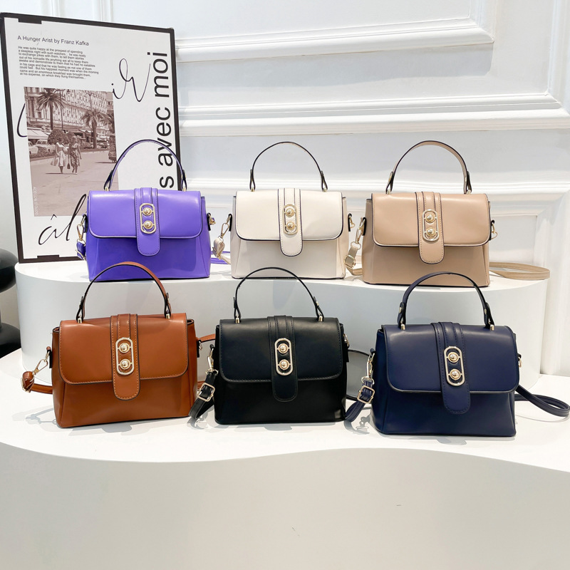 Bolsos para mujer invierno nuevo estilo moda moda simple bolso de mensajero para citas de trabajo bolso de hombro de textura práctica