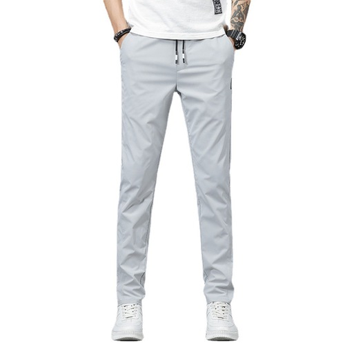 Loose Quick-Drying Breathable Ice Silk Sports Pants 2024 Summer Thin Comfort Men's Casual Pants