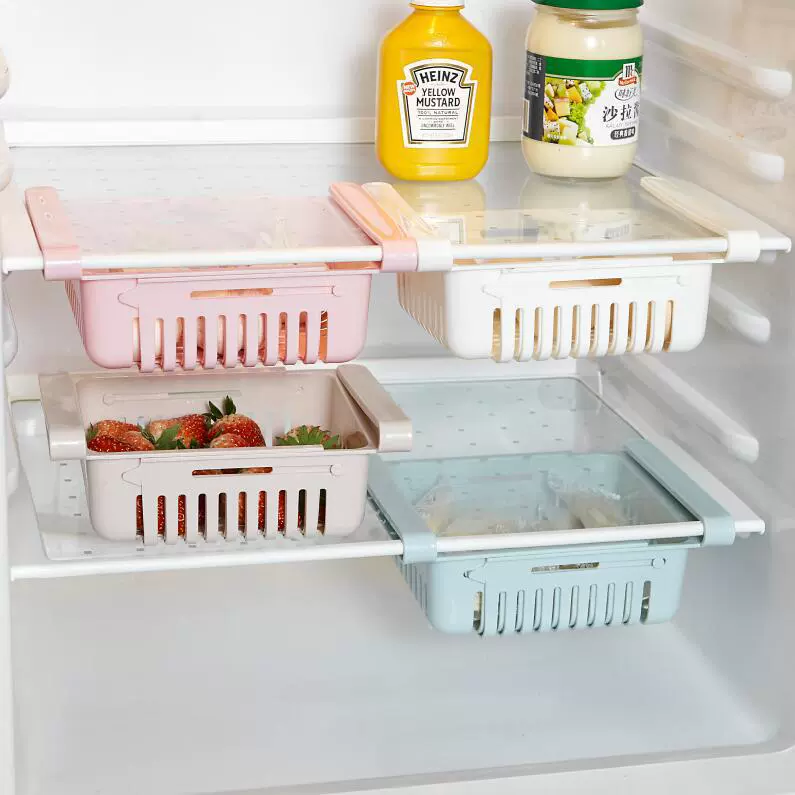 Extraction refrigerator fresh storage box fruit, vegetables and vegetable basket drawer partition layer egg storage rack