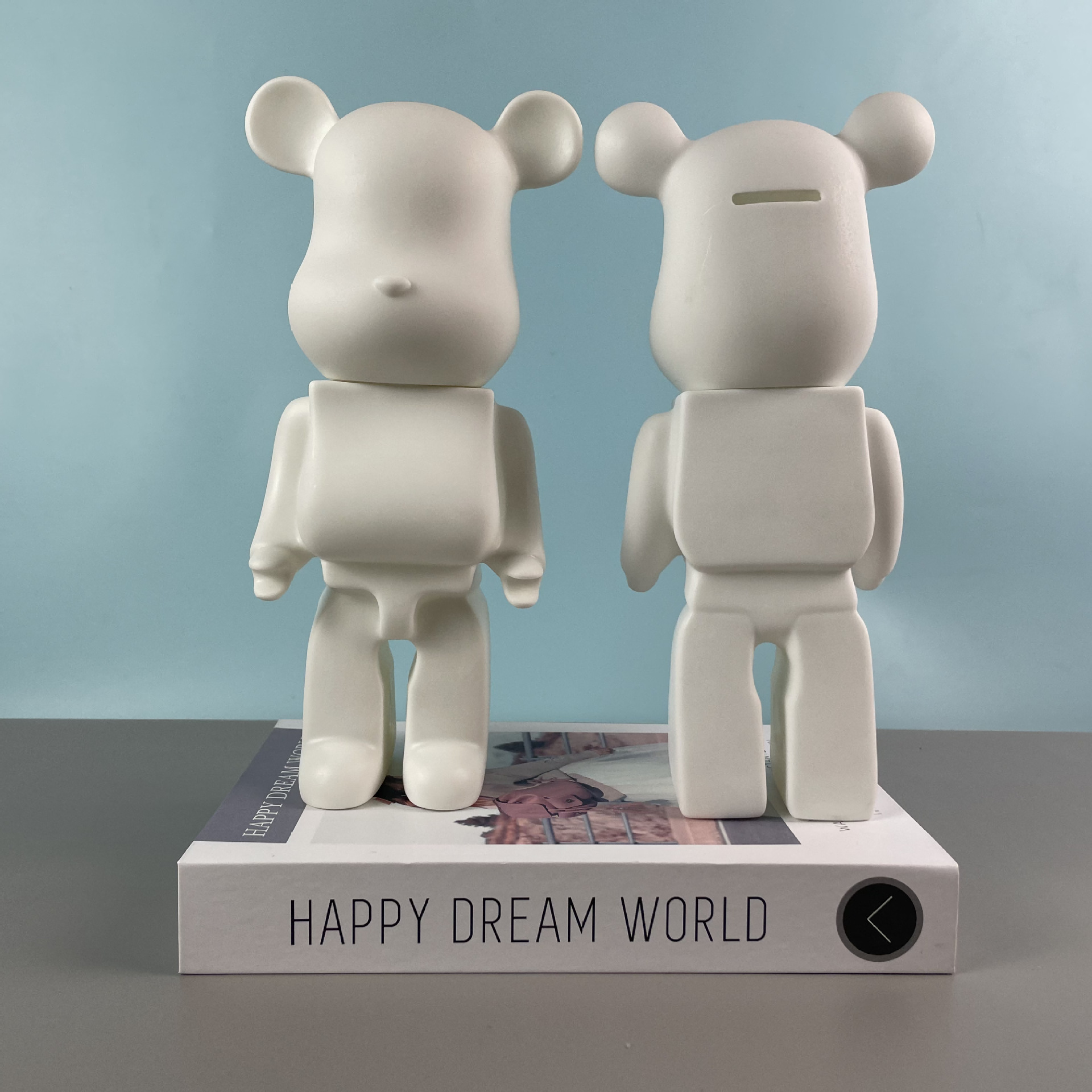 흰색 배아 빌딩 블록 곰 28cm_구멍 있음