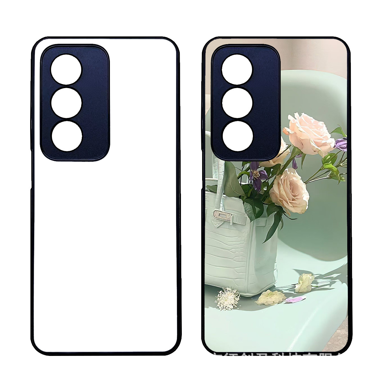 For OPPO A3Pro TPU PC thermal transfer phone case double-sided aluminum blank consumables phone case wholesale