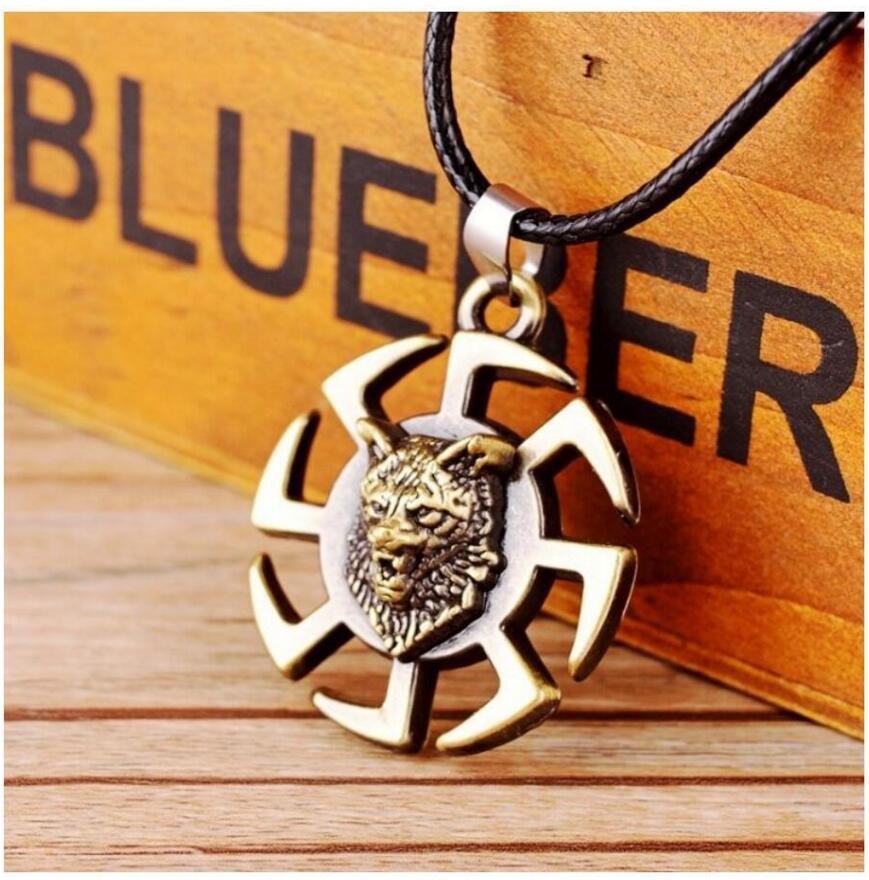 New Personalized Bat Red Diamond Leaf Nail Tiger Spiral Jewelry Chain_voghion.com