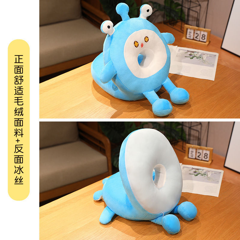 Almohada de Seda de Hielo para Siesta, Peluche y Seda de Hielo, para Oficina y Escuela image 7
