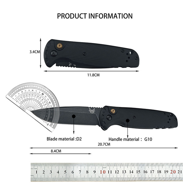 Cross-border Benchmade Butterfly 4300BK outdoor high-hardness pocket…