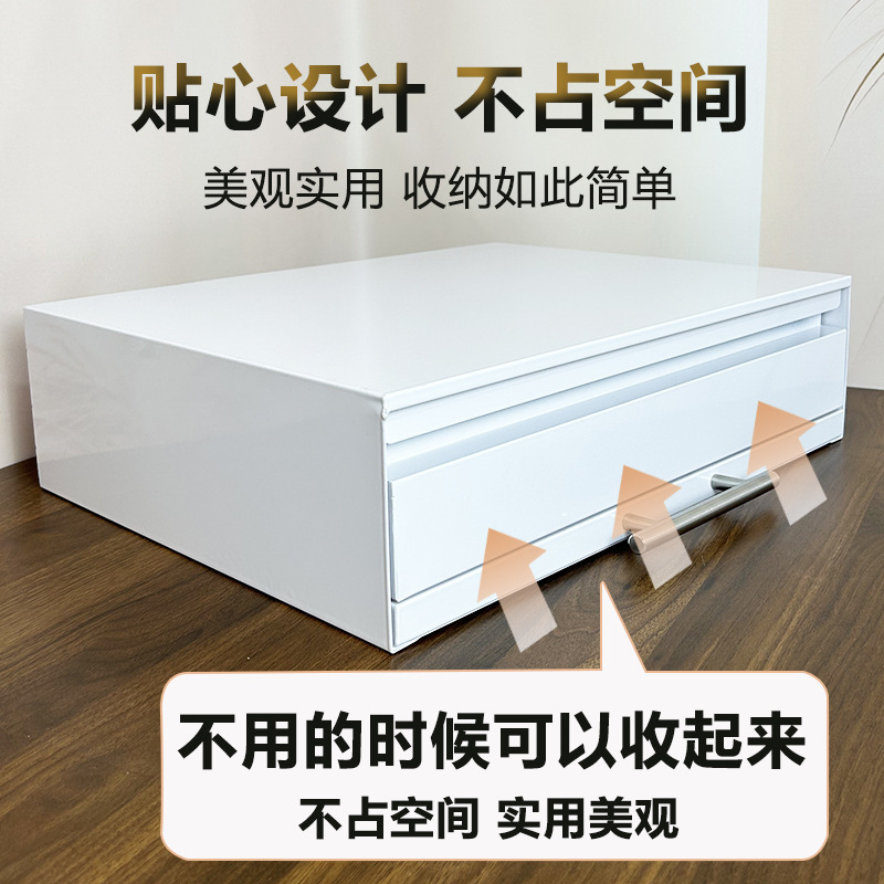 キッチン電子レンジ収納ラック引き出し式専用オーブン収納引き出し式二層炊飯器ラック収納キャビネット|undefined