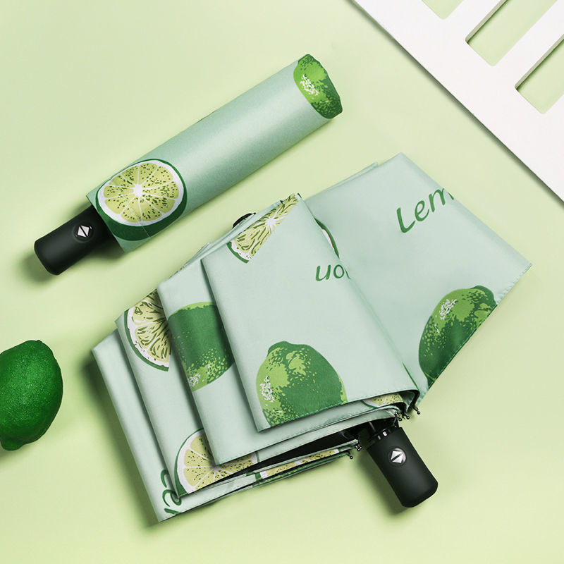 Umbrella Automatic Women's Folding Sunscreen Sun Umbrella Dual-Use Sunny Umbrella Girls ins Mori Simple Student