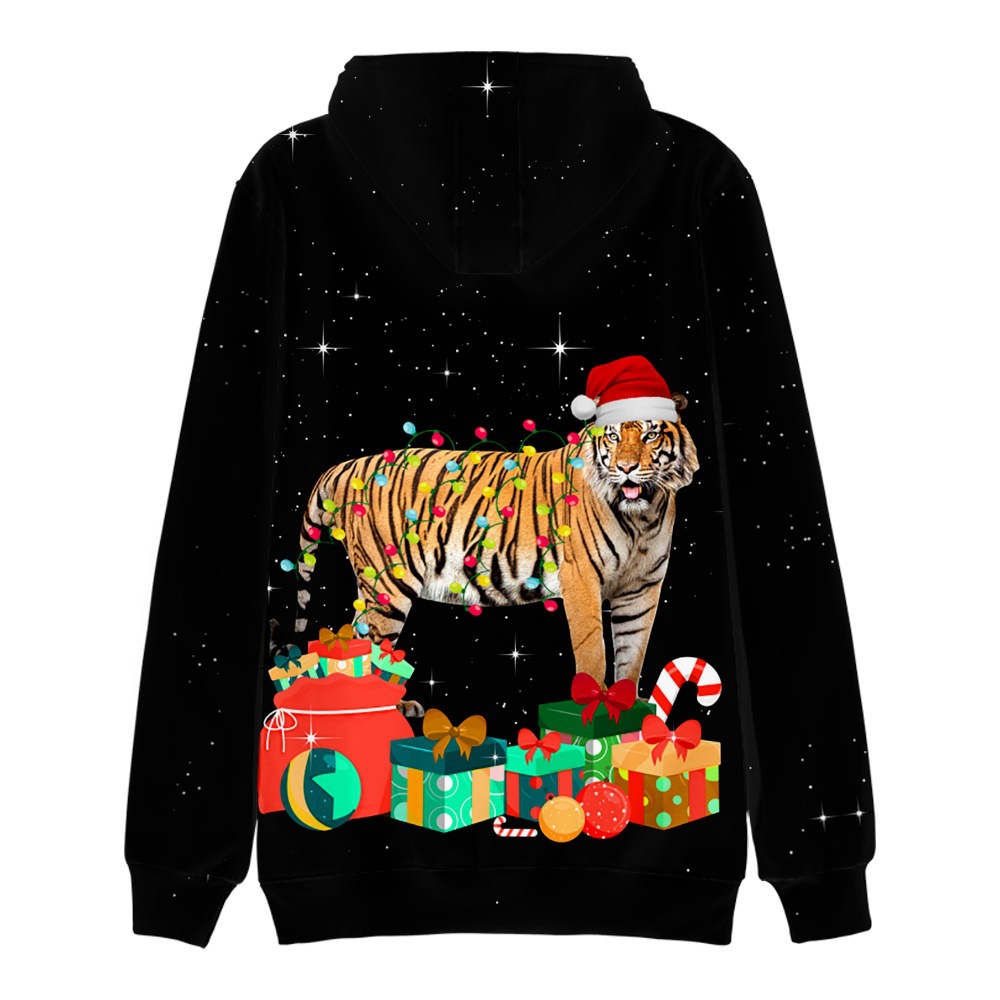 Men's Clothing Autumn and Winter Christmas Hoodies Christmas Tree Men's and Women's Pullover Clothes Wholesale_voghion.com