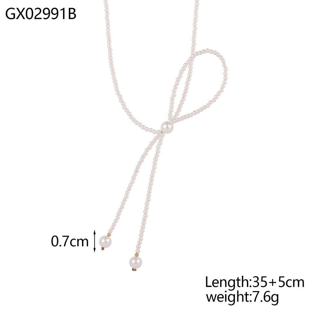 Stainless Steel  Bowtie Necklace