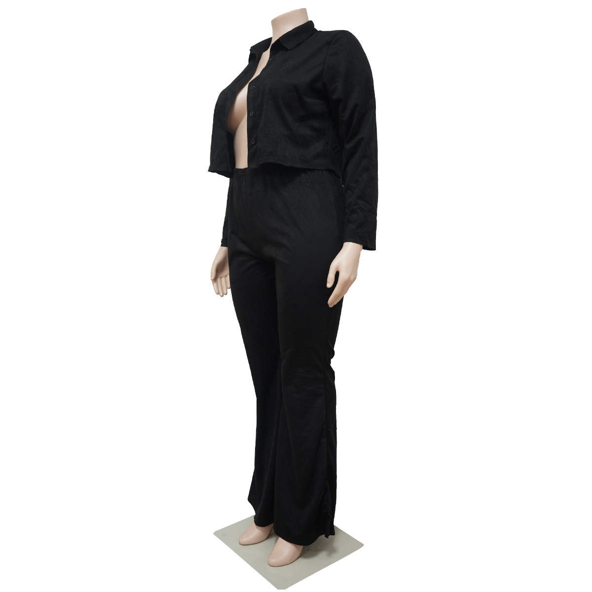 Lässig Täglich Frau Basic Einfarbig Elasthan Polyester Hosen-Sets Hosen-Sets display picture 4