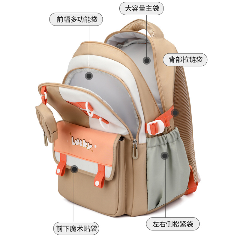 Nueva bolsa de estilo universitario para mujeres lindas pequeñas mochila de color fresco de estudiantes de secundaria y secundaria viajar mochila ligera