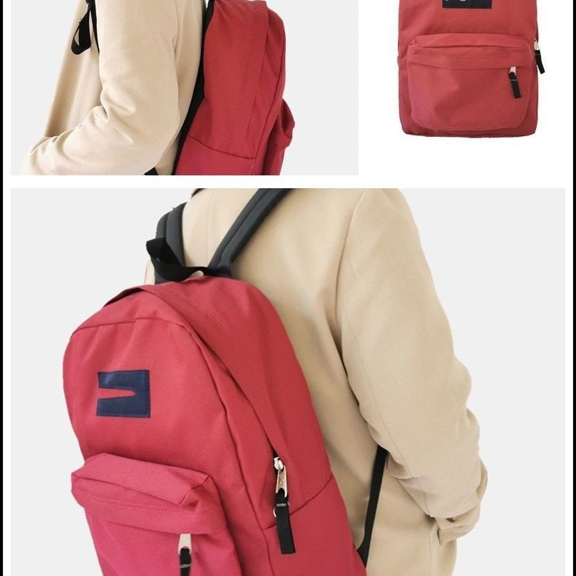 Jess nueva mochila de lona transfronteriza de gran capacidad Escuela Secundaria campus simple pareja mochila