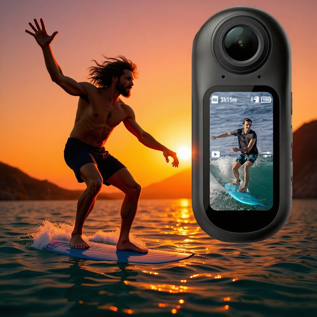 Cross-Border High-Definition Mini Neck-Hanging 4K Magnetic Wifi Outdoor Cycling Pet Recorder Camera Thumb Camera