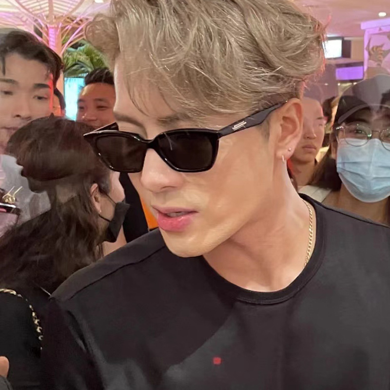 2025年モデル gm サングラス レディース ライブブロードキャスト 人気サングラス メンズ おしゃれな大きなスクエアフレーム 抗UVサングラス