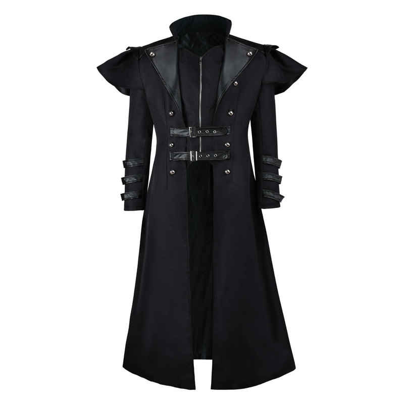 [in Stock] Delta Cosplay Costume, Warden Gerhorst Leather Trench Coat, Cosplay Halloween