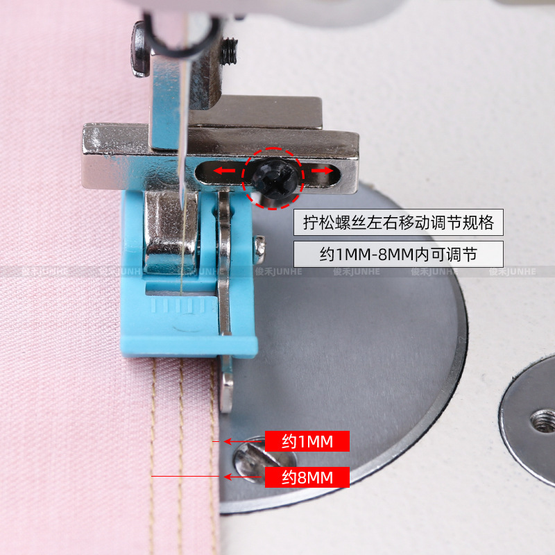 コンピューターフラットベッド KT-18 調整可能なナイフ付きプラスチック押え左右止まり口オープンラインオックスフォード押えミシンアクセサリー|undefined
