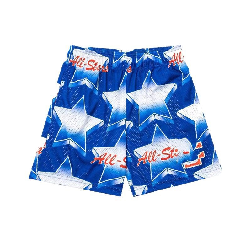 Pantalones deportivos estadounidenses para hombres y mujeres, pantalones de acondicionamiento de verano, pantalones de malla transpirables, sueltos, secos rápidos, pantalones de pareja.