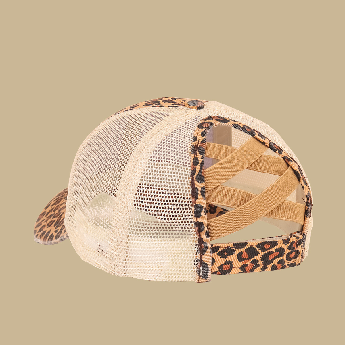 Fashion Leopard Print Breathable Mesh Baseball Cap display picture 8