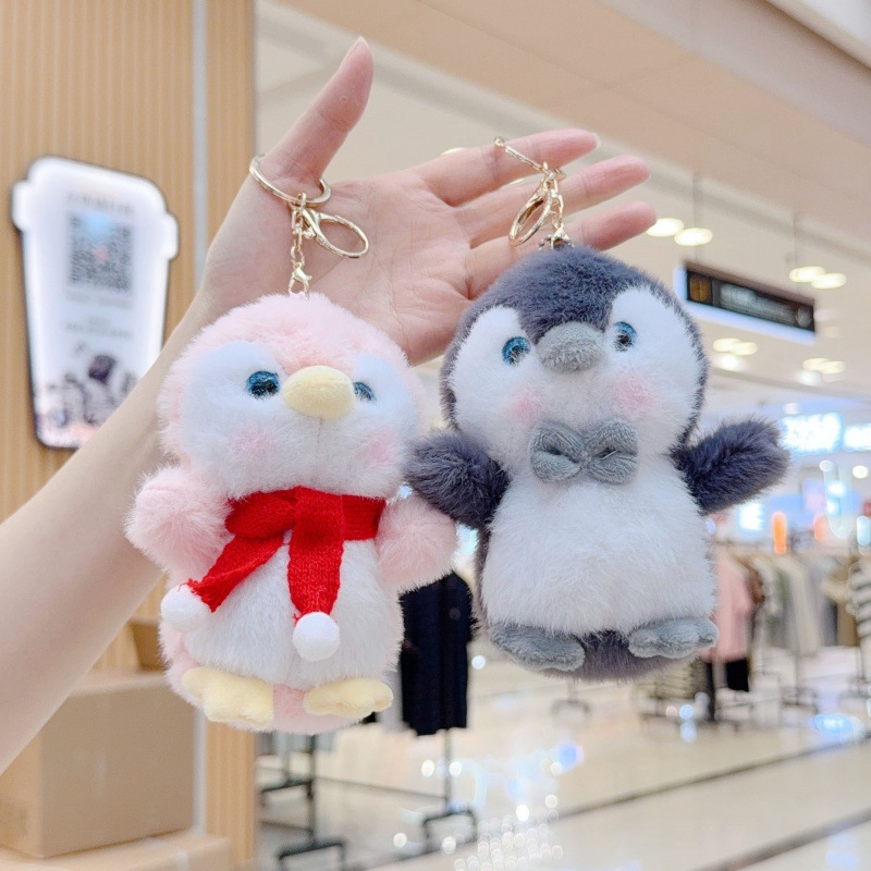 Plush Toy Penguin Doll Cute Doll Machine Doll Wholesale Girls Gift Bag Keychain Small Pendant