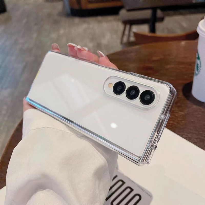 サムスン左右折りたたみ式スクリーンzfold6/5携帯電話ケース透明7携帯電話ケース外国貿易折りたたみ式携帯電話カバーに適用|undefined