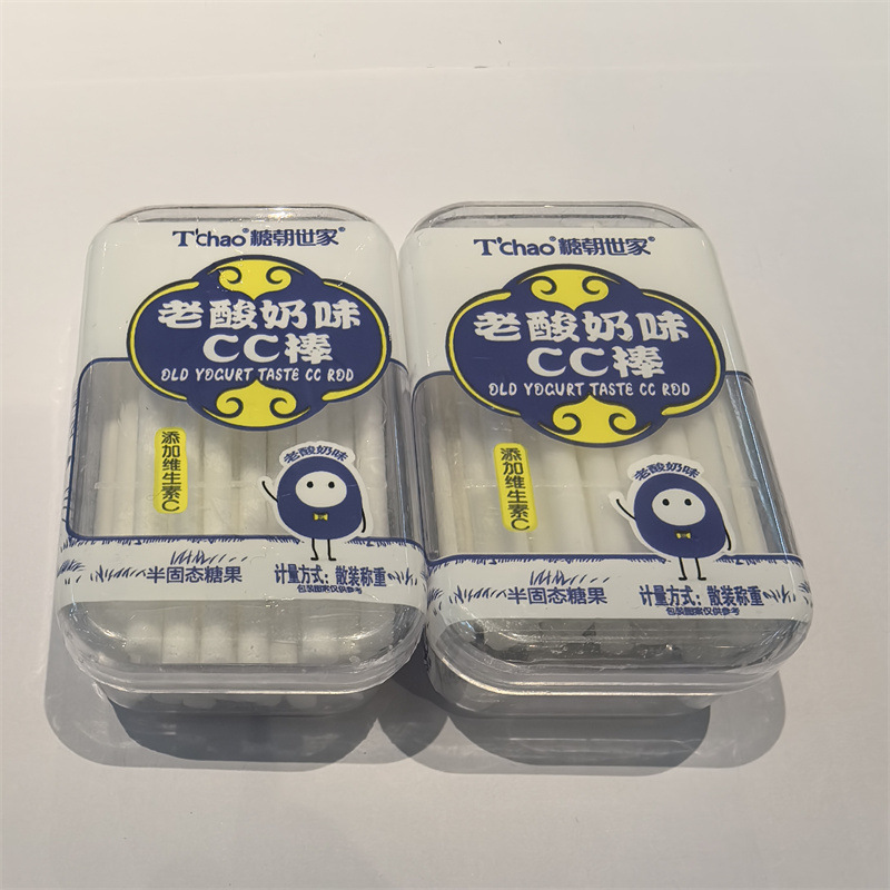 糖朝世家老酸奶味CC棒果味散称糖果零食批发一袋5斤
