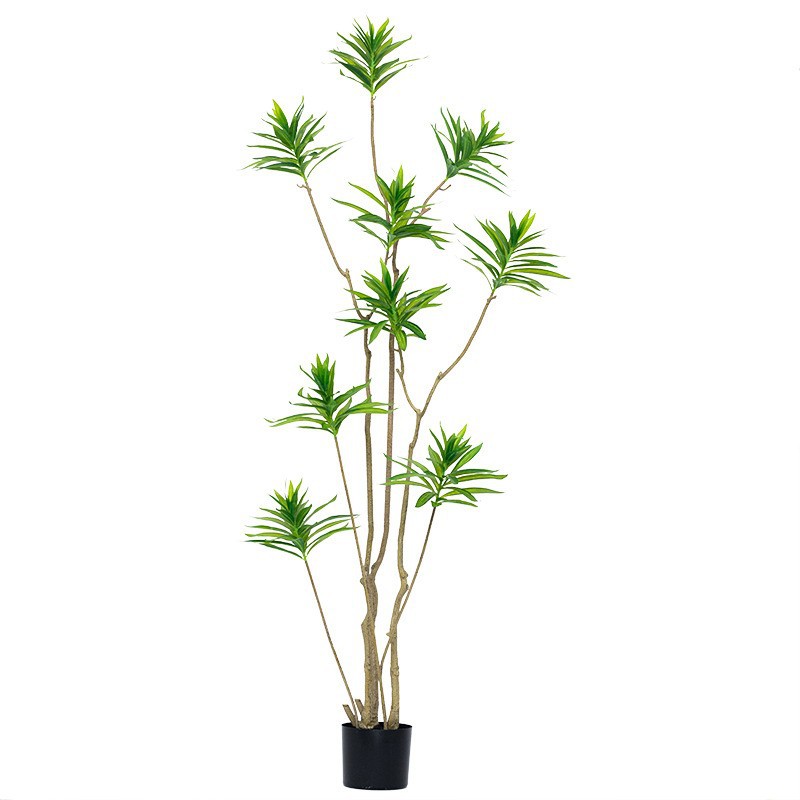 Simulación de plantas verdes, sensación avanzada de lirio, árboles falsos, plantas en macetas, grandes decoraciones de piso a techo, decoración de ventanas, paisajismo de plantas biónicas