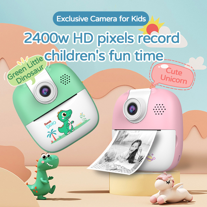 # Xiaohongshu Disparo transfronterizo instantáneo HD Impresión de cámara para niños Cámara fotográfica Polaroid Imprimible Recubricolaje