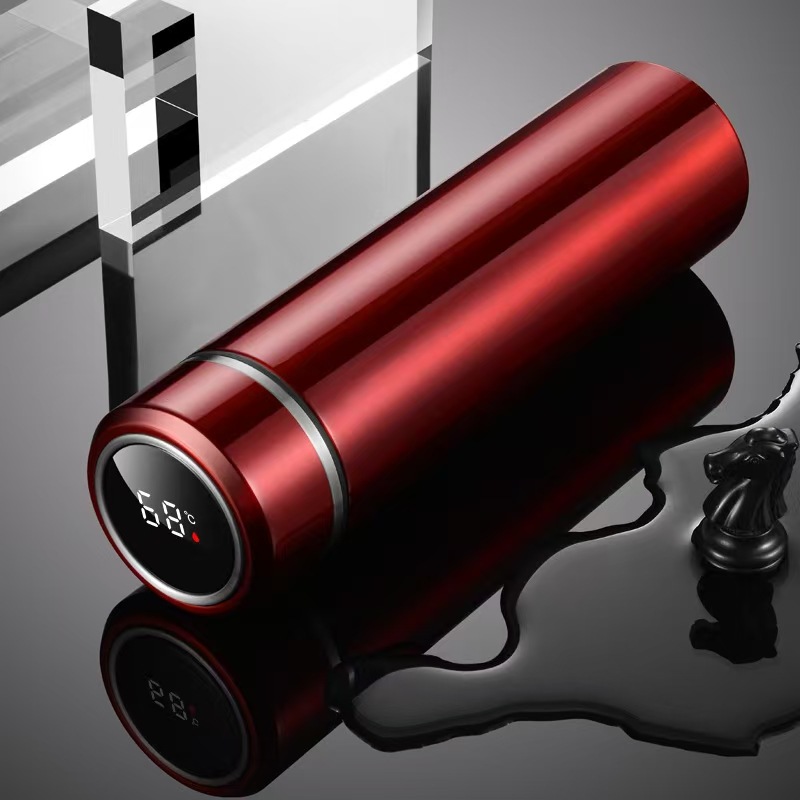 Taza de agua inteligente 316 de acero inoxidable 304 Taza recta de separación de té Regalo unisex Vaso de agua con aislamiento de letras de negocios