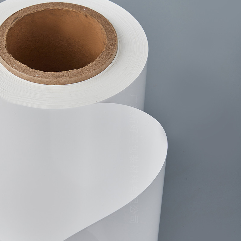 Blanco BOPP película nacarada helado palillos vajilla impresión plástico película de embalaje película nacarada blanca brillante de doble cara