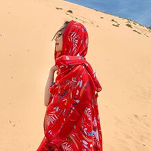 云南特色披肩女民族风丽江大理旅游拍照斗篷披风外搭时尚洋气围巾