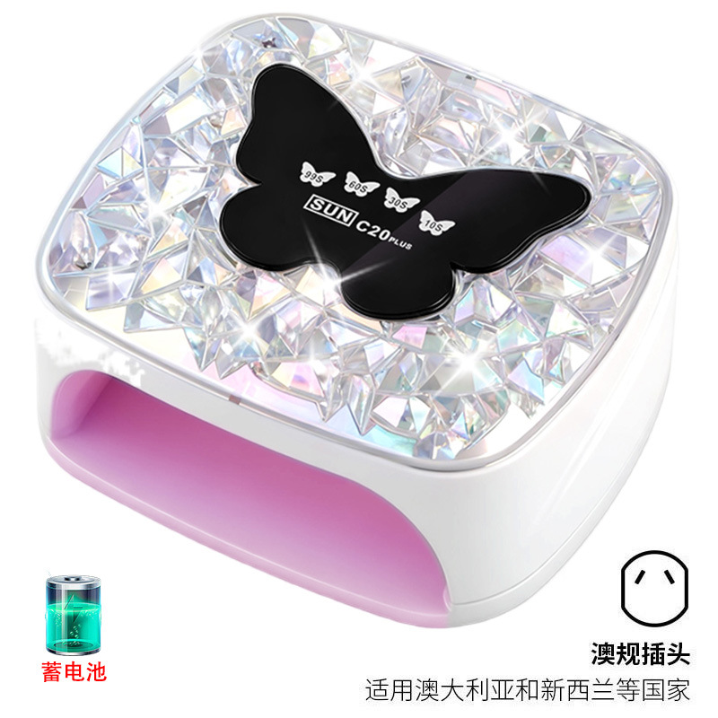 Lámpara de manicuras LED de almacenamiento de doble fuente de luz inteligente de manicuras para secar rápidamente 268W máquina de fototerapia de alta potencia transfronteriza