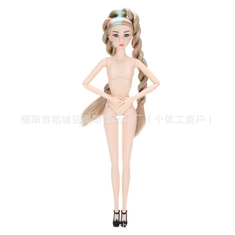 30cm女の子のおもちゃの頭の11関節の6分のバービーの人形のケーキの置物の裸の人形の模型の素体の卸売りはまたがります。|undefined