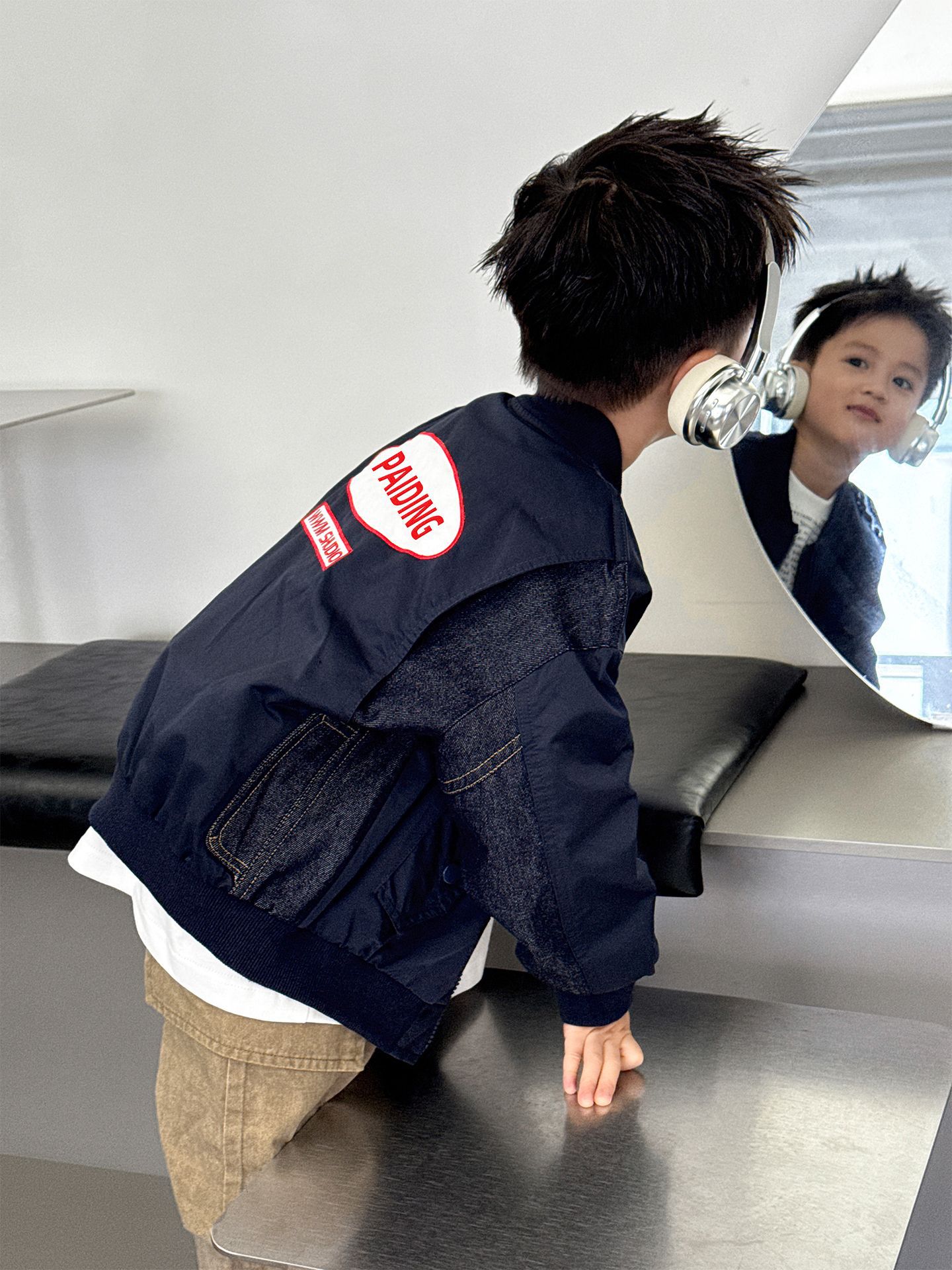 Children's autumn denim long-sleeve for leisure