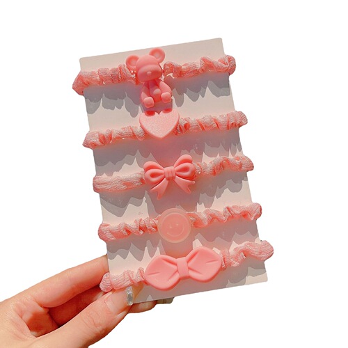 New sweet hair ties, balls, hair ropes, rubber bands, girls' small hair sausage rings, hair ropes, hair accessories wholesale