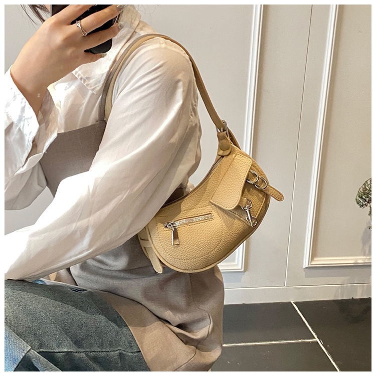 Underarm trendy and fashionable dumpling bag for women, simple and versatile Korean style single-shoulder bag, 2025 new niche design crossbody bag undefined