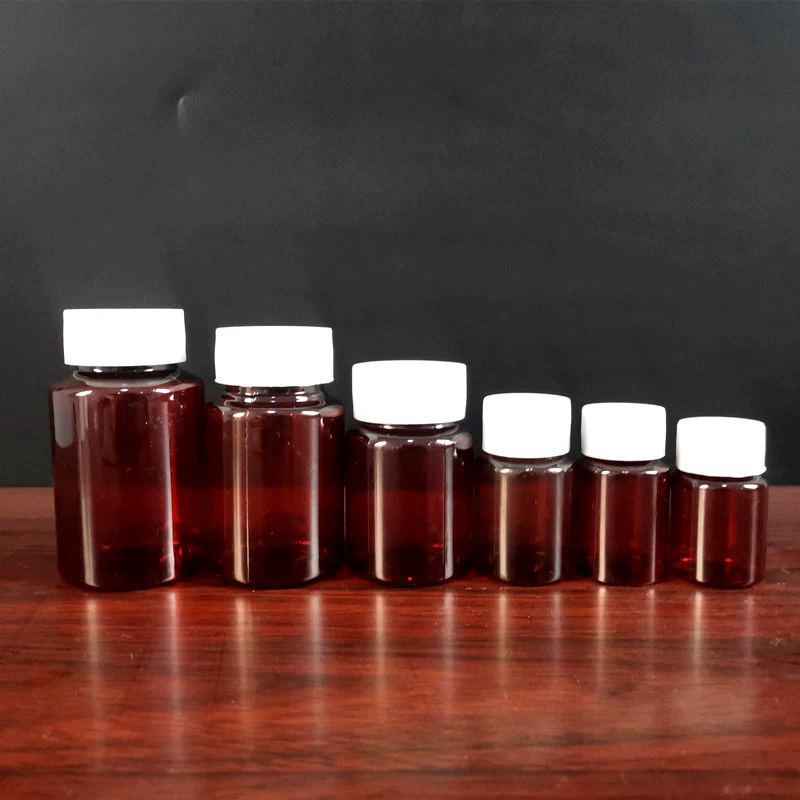 15ml/20/30 мл коричневая пластиковая бутылка бутылка для розлива маленькая бутылка для жидкости с крышкой Герметичная бутылка для образцов