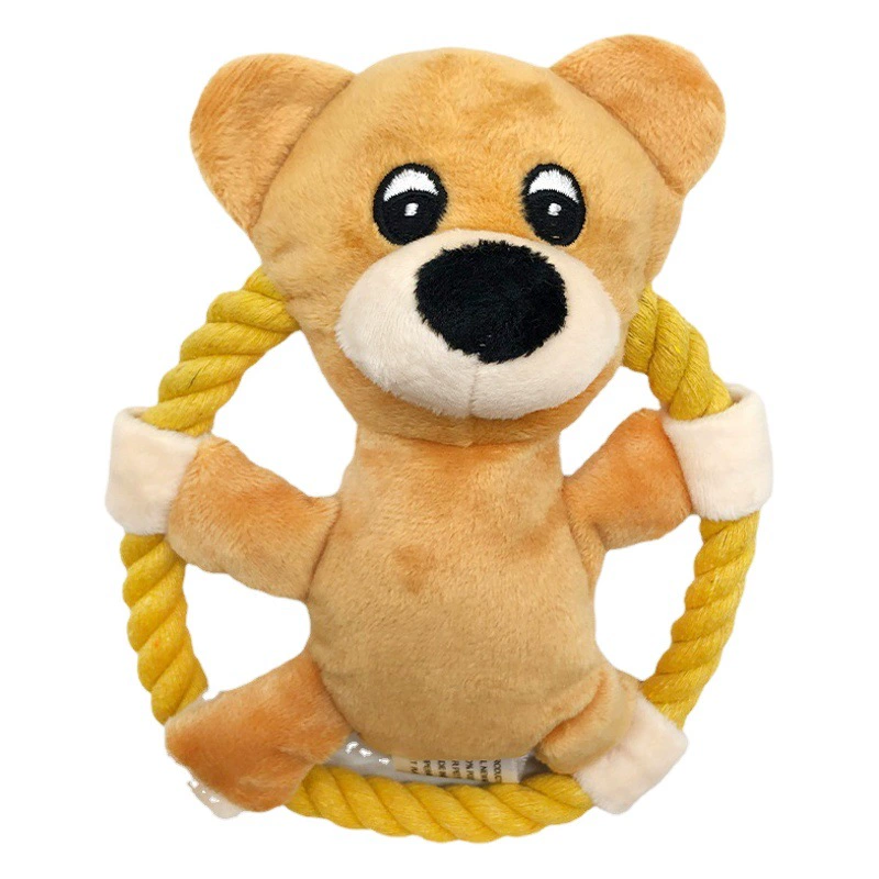 Pet игрушка Розовая Свинья ярко-желтая утка темно-желтый медведь собака Фрисби бросает игрушечные принадлежности для собак